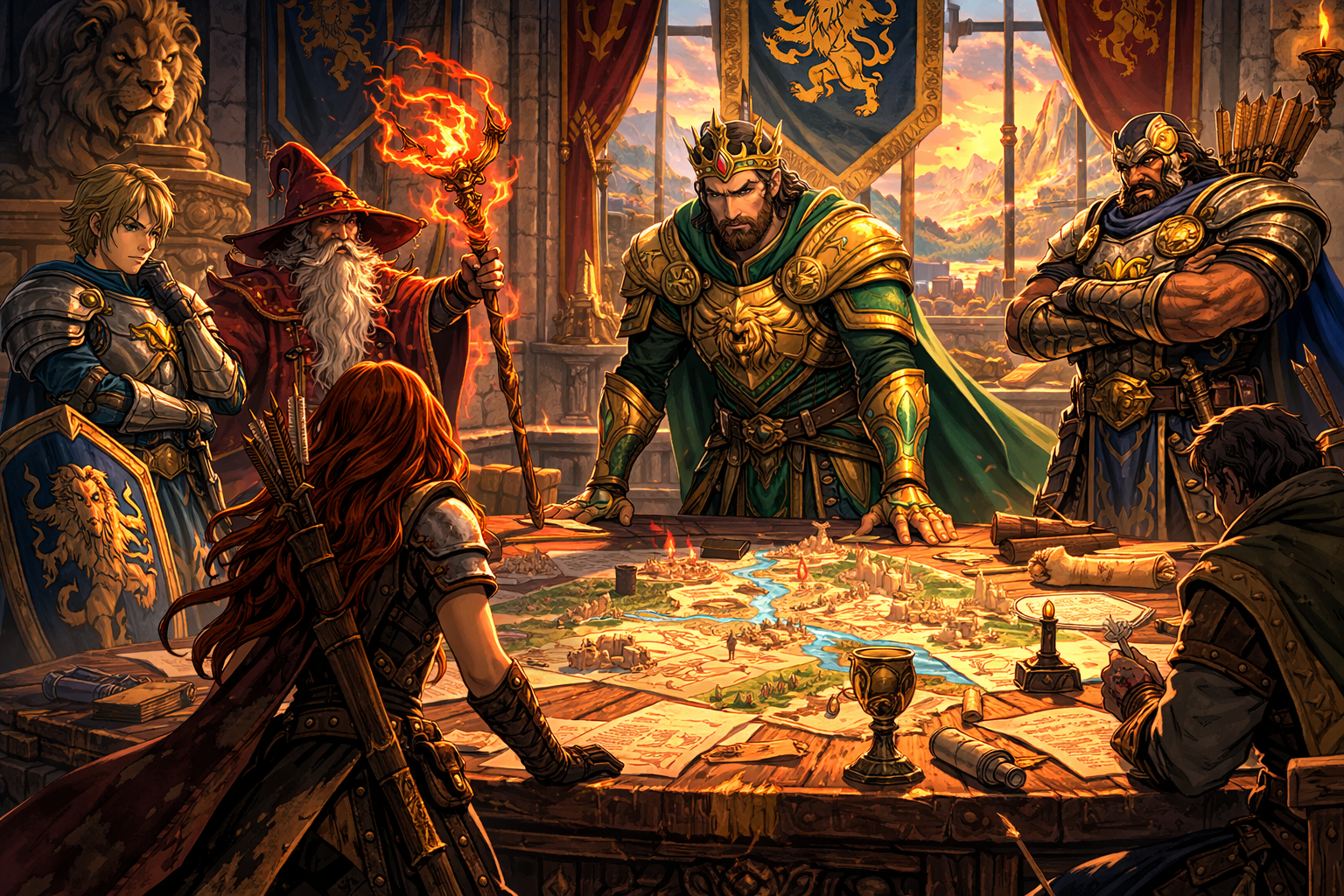 Albarian y Karleon en la fortaleza